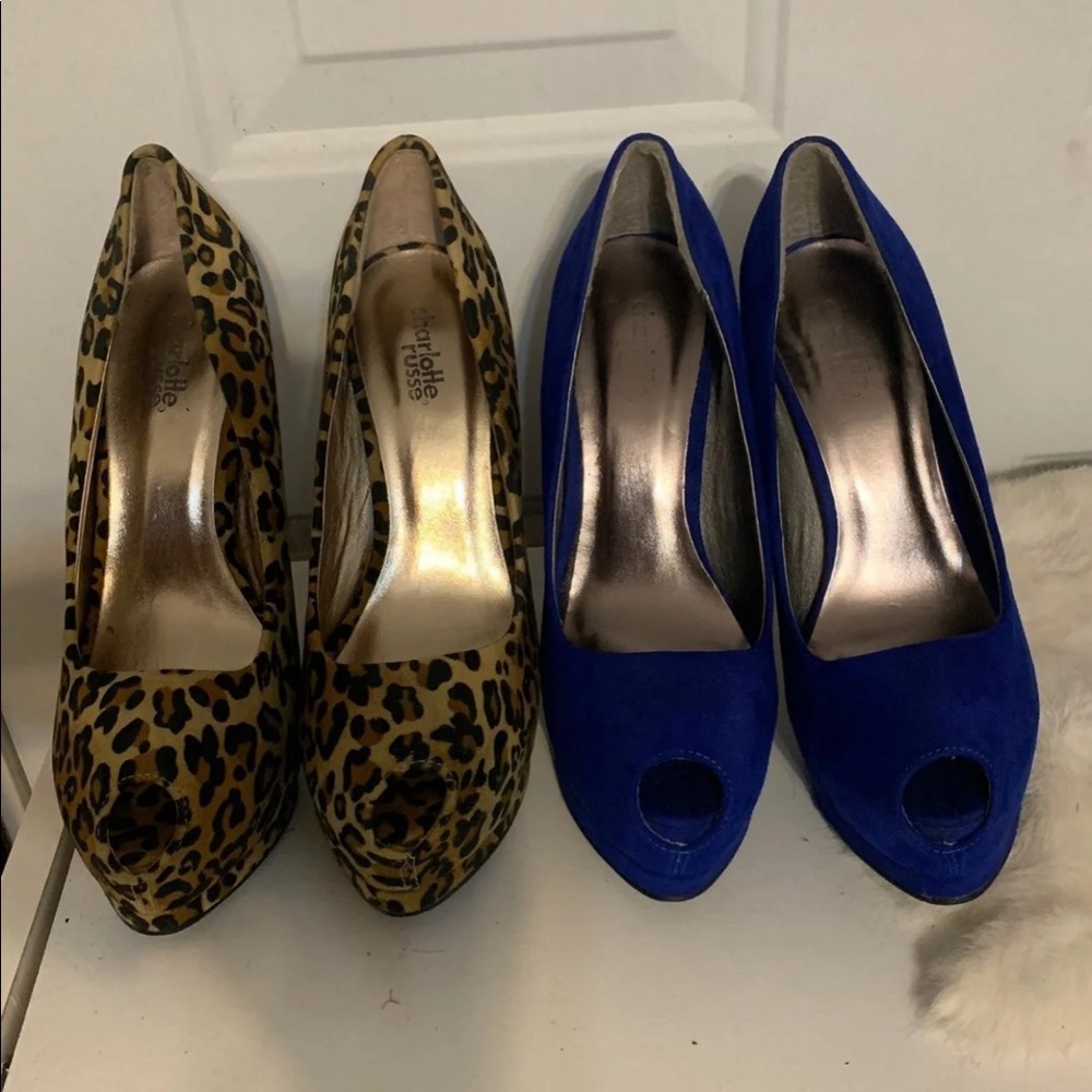 2 Pair Open toe Heels
